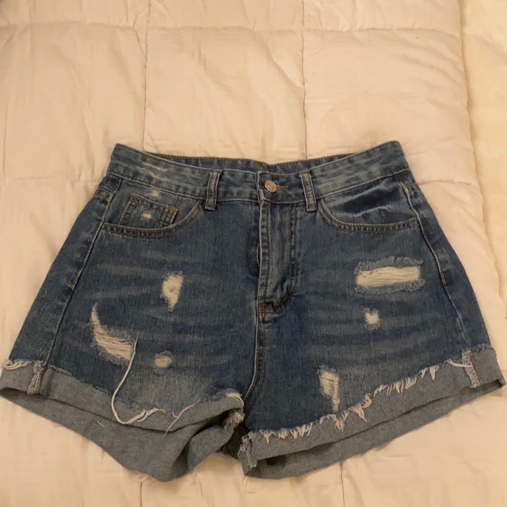 Denim shorts